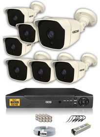 Resim IDS DS-2025HD-SET7-NOHDD 7 Kameralı 1080P Full HD 5 MP Sony Lensli Kamera Seti - 2025 