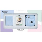 Resim Instax mini 12 Mavi Fotoğraf Makinesi 10'lu Film ve 28'li Mini Albüm Bundle Box 