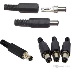 Resim 5 Adet 2.1Mm Dc Power Jack Erkek Adaptör Soketi Fiş Konnektör 