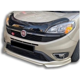 Resim Fiat Doblo Uyumlu Ön Ek 2015 2016 2017 2018 2019 2020 2021 Mat Siyah Plastik Ön Karlık 
