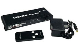 Resim 538-H 3 Port 3x1 HDMI Kumandalı Adaptörlü Switch Fully