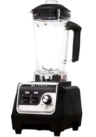 Resim ÖZEN ENDÜSTRİYEL MUTFAK PROFESYONEL BAR BLENDER MANUEL 2 LT BUZ KIRICILI 2000W SİYAH VOSCO 