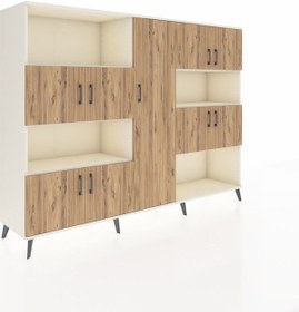 Resim Hyperion Dolap 10 Raflı 9 Kapaklı 220x44x163 Aytaşı-çam/aytaşı Aytaşı-çam/aytaşı 