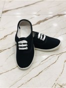 Resim E Kandiş Siyah Günlük Bağcıklı Keten Ayakkabı Kalıbı Küçük 1 Beden Büyük Alınız 