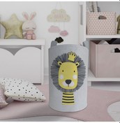 Resim Mekta Home Bebek Ve Çocuk Odası Aslan Desenli Oyuncak Sepeti Renkli Çok Renkli 