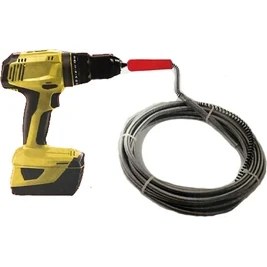 Resim Dasyap Lavabo ve Gider Kanal Açıcı Sprali Matkaplı Susta 6 mm 3 mt + 9 mm 3 mt 2 Adet 