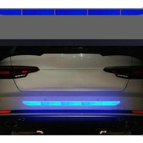 Resim Mavi 1pc Güvenlik Araç Gövdesi Gövde Araç Reflektörü Etiket Aksesuarları Oto 
