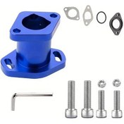 Resim Tongdashop Xhmoto Blue Evrensel Alüminyum Emme Manifoldu Gx200 6.5hp Ct200u Kt196cc Kurulum Kiti 