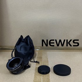 Resim NEWKS 0.45x HD Telefon Lens Seti - Geniş Açı & Makro, Taşınabilir Çanta ile Hafif Tasarım, Yolda Kolay Fotoğrafçılık için 
