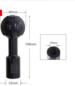 Resim FIRAT HIRDAVAT Ahşap İçin Küresel Şekil Avuç Taşlama Törpü Güçlü Oyma Raspalama Traşlama Silindir Öğütücü 