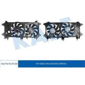 Resim VOTTO FAN MOTORU DAVLUMBAZLI FIAT DOBLO 1.3 MJET 03+ 1.9JTD 01+ EURO IV CIFT MOTORLU AC KLIMALI KALE 3513 