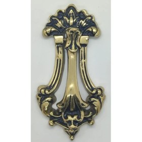 Resim Pirinç Çiçekli Kapı Tokmağı 