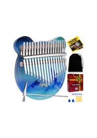 Resim Midex Klx-650 Okyanus Cam Kalimba 17 Tuşlu Full Set 