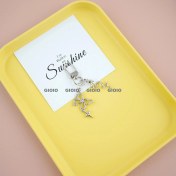 Resim Silver1 Yeni Döngüsel Çizgi Film Anahtarlık Sevimli Kunduz Arı Bebek Çantası Kolye Araba Anahtarlık Aksesuarları (Yurt Dışından) 
