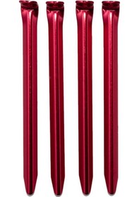 Resim Alpınıst Alüminyum 6061 Çadır Kazığı 18 CM Kırmızı Çok Renkli 