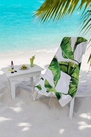 Resim Plaj Havlusu Tropical Leaves 