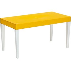 Resim Junior Dikdörtgen Ergonomik Konforlu Kreş Çocuk Masası - Sarı 