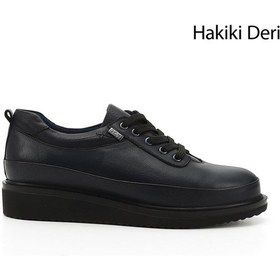 Resim Gönderi R Kadın Lacivert Antik Bağcıklı Dolgu Taban Hakiki Deri Ayakkabı Gdza13424132 Lacivert 