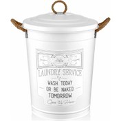 Resim The Mia Çamaşır Sepeti - Beyaz 