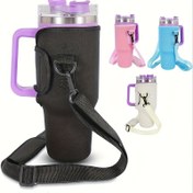 Resim 1 Dayanıklı Neopren ve Spandeks İzoleli Su Şişesi Kılıfı - Ayarlanabilir Kayışlı, Esnek Katlanır Çanta, Çıkarılabilir Cep ile Güvenli Seyahat İçin - Unisex Tasarım - Doğa Aktiviteleri, Kampçılık, Maceraperestler & Gezginler için Mükemmel Hediye (Şişe Dahil Değildir) 