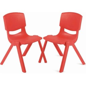 Resim Braventa Collection Fiore 2'li Set Büyük Şirin Çocuk Sandalyesi Kırmızı 