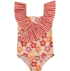 Resim Neopy Uv Korumalı Askılı Mayo Kız Bebek Yüzücü Mayo 5107 Krem Krem 