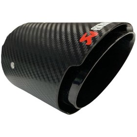 Resim Akrapovic 90 Mm Tekli Içi Siyah Tek Çıkış Egzoz Ucu Akrapoviç 
