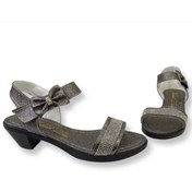 Resim galya shoes Kız Çocukblatin Topuklu Cırtlı Sandalet Düğün Ayakkabı Tipi Transparan 