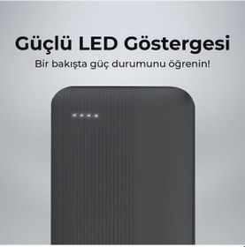 Resim Philips DLP2120 10000MAH 22.5W 2*usb-A ve Type-C Pd Üç Çıkışlı Qc 3.0 18W Huawei Supercharge Destekli Portatif Powerbank 