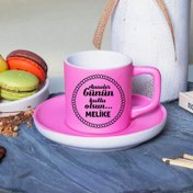 Resim Pembe Renk Anneler Günü İsimli Kahve Fincanı 