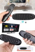 Resim Utelips Işıklı Akıllı Projeksiyon Sunum Kumandası Air Mouse 2.4ghz Tv Uzaktan Kumanda Ile Android Için Air 