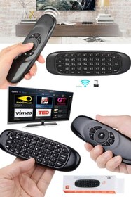 Resim Utelips Işıklı Akıllı Projeksiyon Sunum Kumandası Air Mouse 2.4ghz Tv Uzaktan Kumanda Ile Android Için Air 