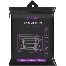 Resim Gardener GRDC308 Salıncak Koruma Örtüsü Büyük PE (240 cm x 140 cm x 190 cm 