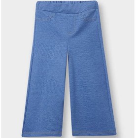 Resim Defacto Wide Leg Jean Görünümlü Mavi Kız Bebek Pantolon F3780a5/be394 Mavi 