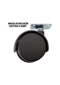 Resim Diğer Masa Ayağı 6cm Kilitsiz 4 Adet 