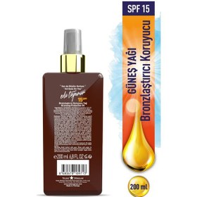 Resim Eda Taşpınar Bronzlaştırıcı Koruyucu Yağ Sprey 200 ML 