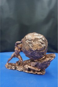 Resim Antik Yunan Kralı Sisifos Heykel Biblo Ev Dekor Hediyelik Aksesuar 