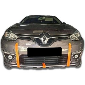 Resim Renault Fluence Ön Ek Karlık Mat Siyah Plastik Makyajlı Kasa V2 2012 2013 2014 2015 2016 