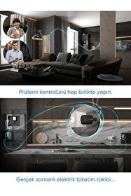 Resim Akıllı Wi-Fi Priz Akım Korumalı Uzaktan Kontrol 