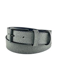 Resim Gri Çocuk Boy Suni Deri Dikişli Model 3 Cm.lik Garson Klasik Kemer Okul Kemeri - G15 001 