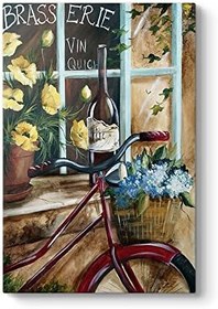 Resim tabloshop Bisiklet Yağlıboya Tablo 40 x 60 