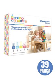 Resim Mino Makers 39 Parça Manyetik Bloklar Mıknatıslı Bloklar Oyuncak 