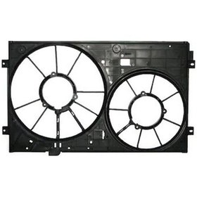 Resim Volkswagen Scırocco- 2008-2016- Radyatör Ve Klima Fan Davlumbazı Boş Gövde Çiftli Tw-y 