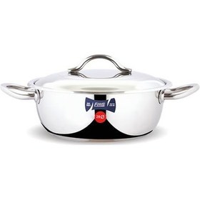 Resim FMS Çelik 26 No 4,8 Lt Lüks Basık Tencere 