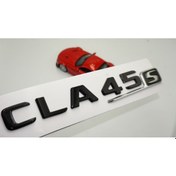 Resim EDEXPORT Cla 45s Uyumlu Bagaj Parlak Siyah Abs 3m 3d Yazı Logo 