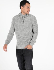 Resim Colin's Slim Fit Sal Yaka Erkek Gri Melanj Kazak CL1045883_Q1.V1_MGA 