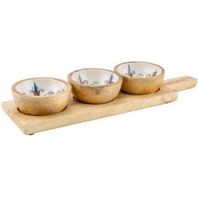 Resim Bambum Gura - Mango Ağacından 4 Parça Çerezlik Lale Kırmızı 