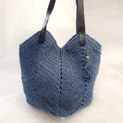 Resim Lale Model El Örgüsü Kağıt Ip Kadın Çanta 