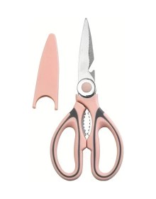 Resim Gateesat Sakura Pink Çok Amaçlı Panda Makas: Tavuk Kemiği Ceviz Balık Kesen Dayanıklı Mutfak Makası 