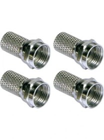 Resim CRESCENT Uydu Anten F Konnektör Rg6 Rg7 Uyumlu 4 Adet 